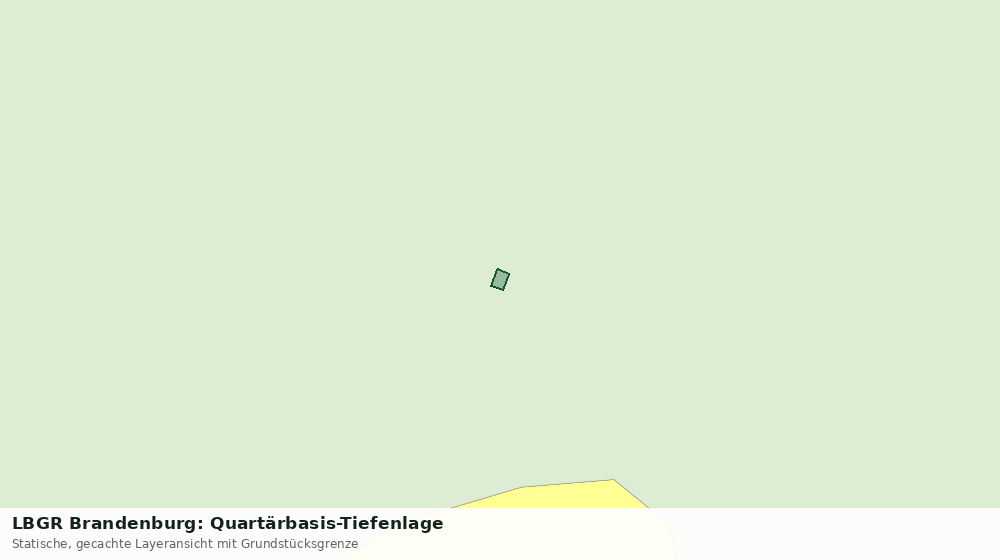 Statische Kartenansicht: LBGR Brandenburg: Quartärbasis-Tiefenlage