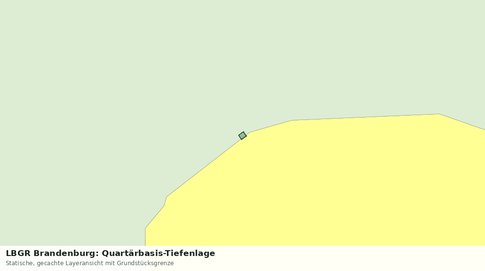Statische Kartenansicht: LBGR Brandenburg: Quartärbasis-Tiefenlage