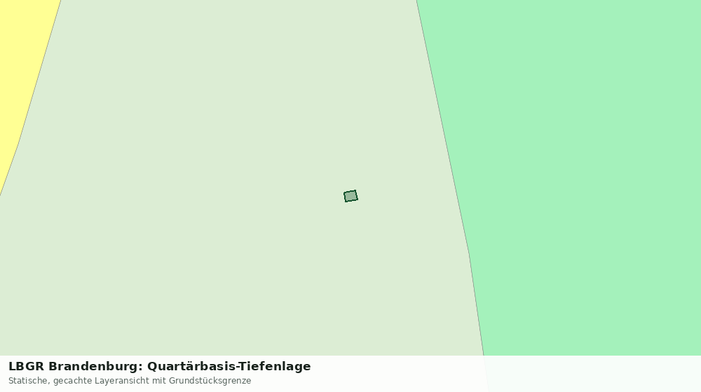 Statische Kartenansicht: LBGR Brandenburg: Quartärbasis-Tiefenlage