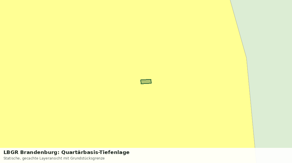 Statische Kartenansicht: LBGR Brandenburg: Quartärbasis-Tiefenlage