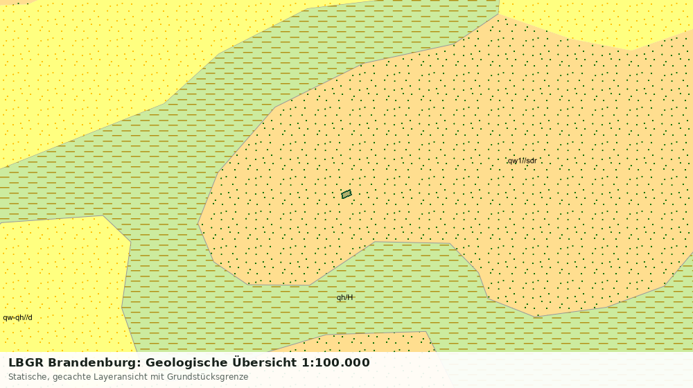 Statische Kartenansicht: LBGR Brandenburg: Geologische Übersicht 1:100.000