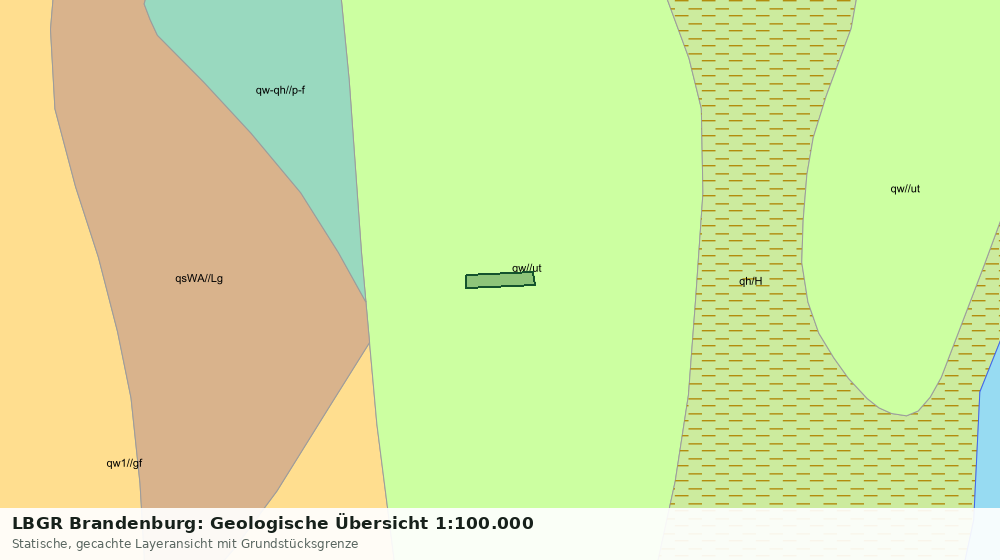 Statische Kartenansicht: LBGR Brandenburg: Geologische Übersicht 1:100.000
