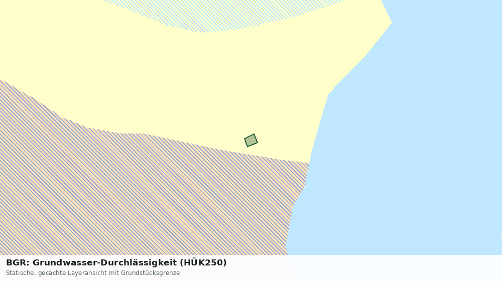 Statische Kartenansicht: BGR: Grundwasser-Durchlässigkeit (HÜK250)