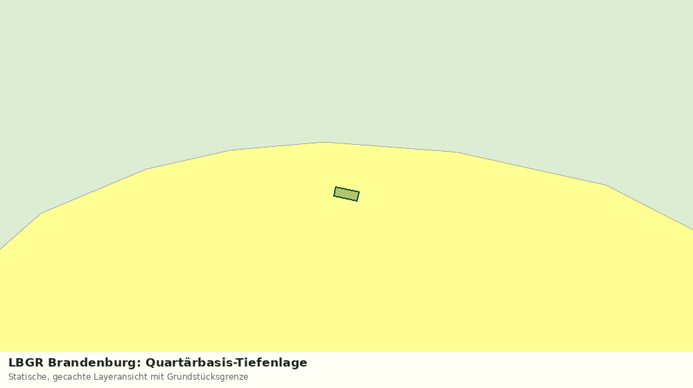 Statische Kartenansicht: LBGR Brandenburg: Quartärbasis-Tiefenlage