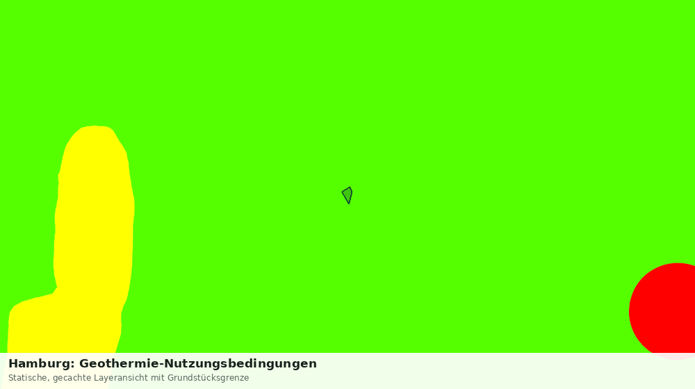 Statische Kartenansicht: Hamburg: Geothermie-Nutzungsbedingungen