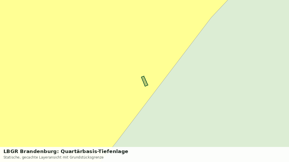 Statische Kartenansicht: LBGR Brandenburg: Quartärbasis-Tiefenlage
