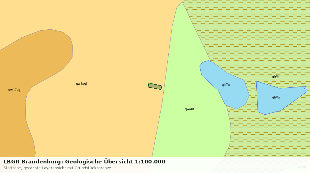 Statische Kartenansicht: LBGR Brandenburg: Geologische Übersicht 1:100.000
