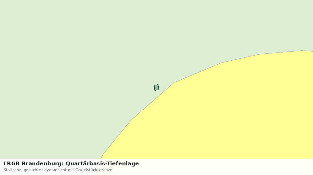 Statische Kartenansicht: LBGR Brandenburg: Quartärbasis-Tiefenlage