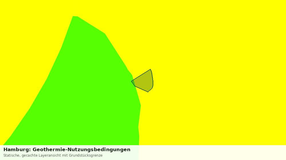 Statische Kartenansicht: Hamburg: Geothermie-Nutzungsbedingungen