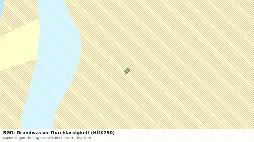Statische Kartenansicht: BGR: Grundwasser-Durchlässigkeit (HÜK250)
