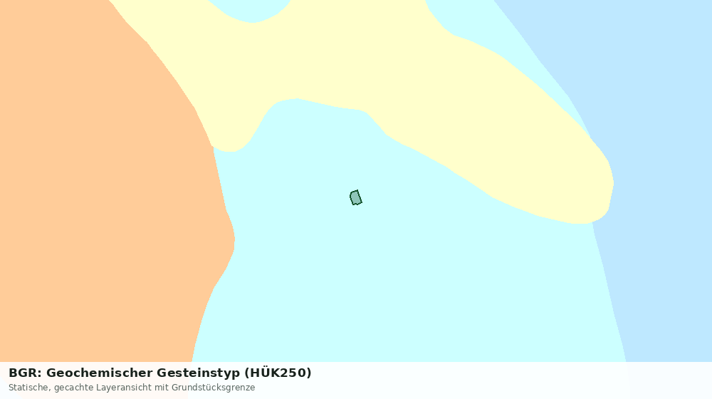 Statische Kartenansicht: BGR: Geochemischer Gesteinstyp (HÜK250)