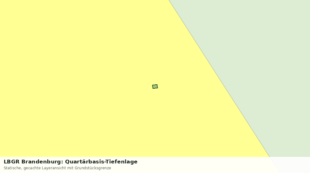 Statische Kartenansicht: LBGR Brandenburg: Quartärbasis-Tiefenlage