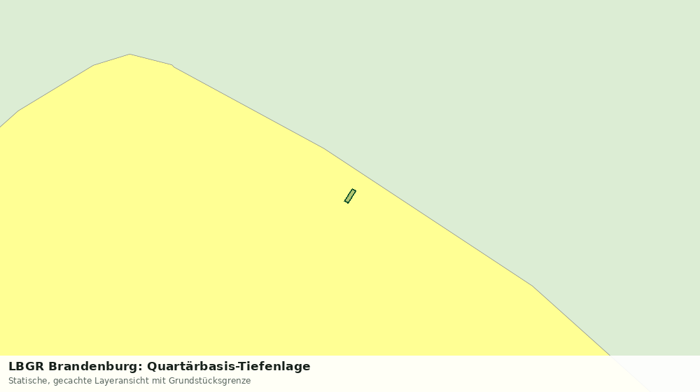 Statische Kartenansicht: LBGR Brandenburg: Quartärbasis-Tiefenlage