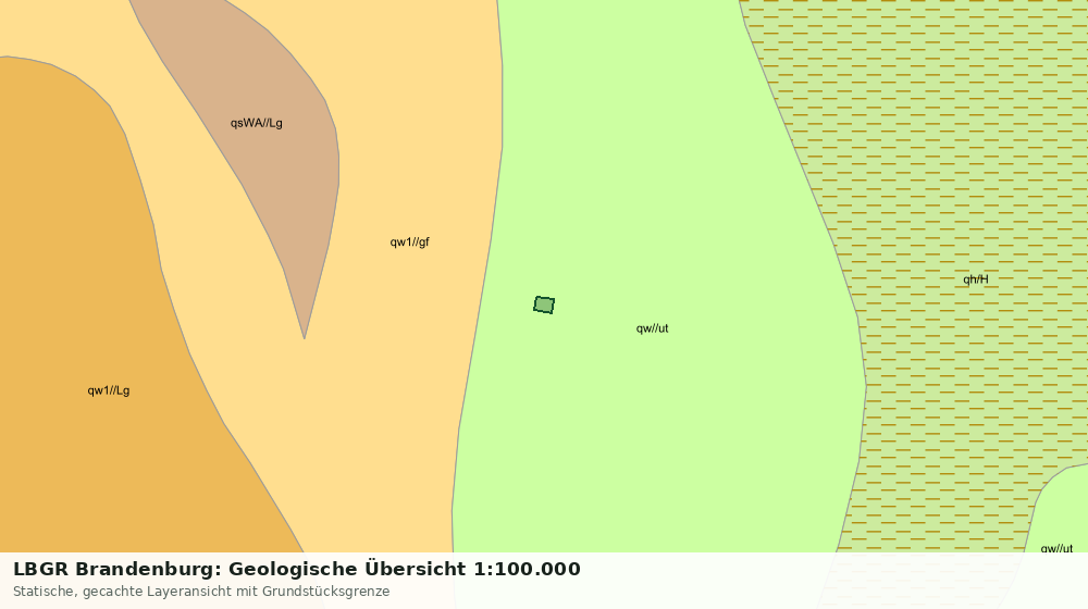 Statische Kartenansicht: LBGR Brandenburg: Geologische Übersicht 1:100.000