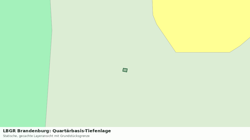Statische Kartenansicht: LBGR Brandenburg: Quartärbasis-Tiefenlage