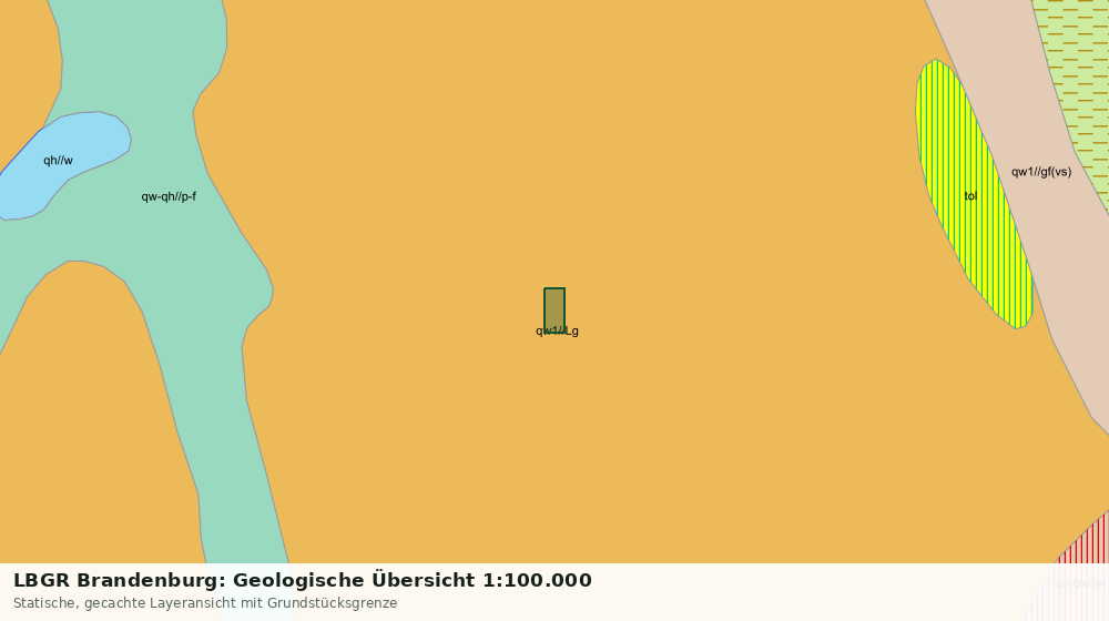 Statische Kartenansicht: LBGR Brandenburg: Geologische Übersicht 1:100.000