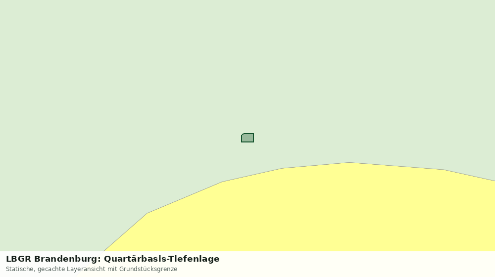 Statische Kartenansicht: LBGR Brandenburg: Quartärbasis-Tiefenlage