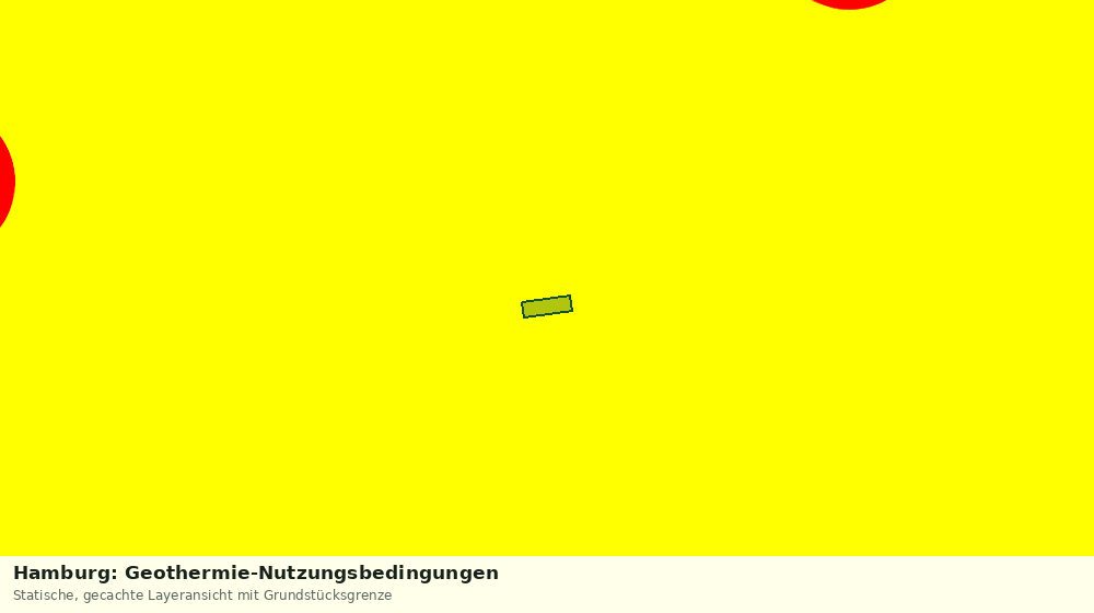 Statische Kartenansicht: Hamburg: Geothermie-Nutzungsbedingungen