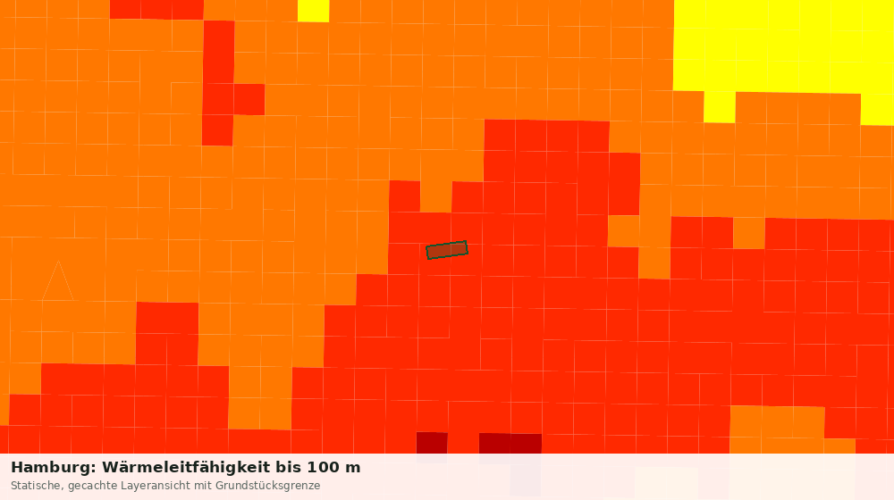 Statische Kartenansicht: Hamburg: Wärmeleitfähigkeit bis 100 m