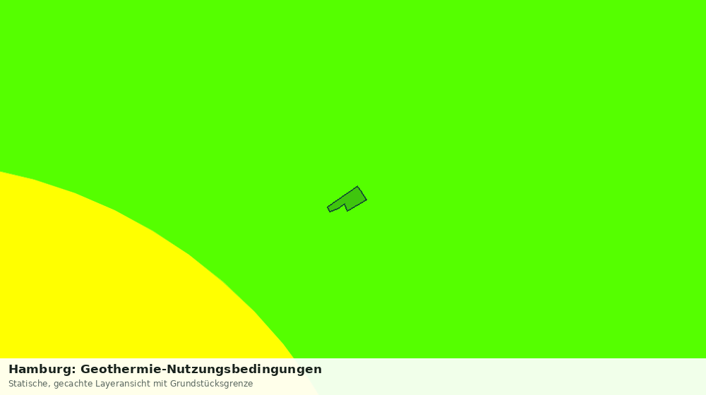Statische Kartenansicht: Hamburg: Geothermie-Nutzungsbedingungen