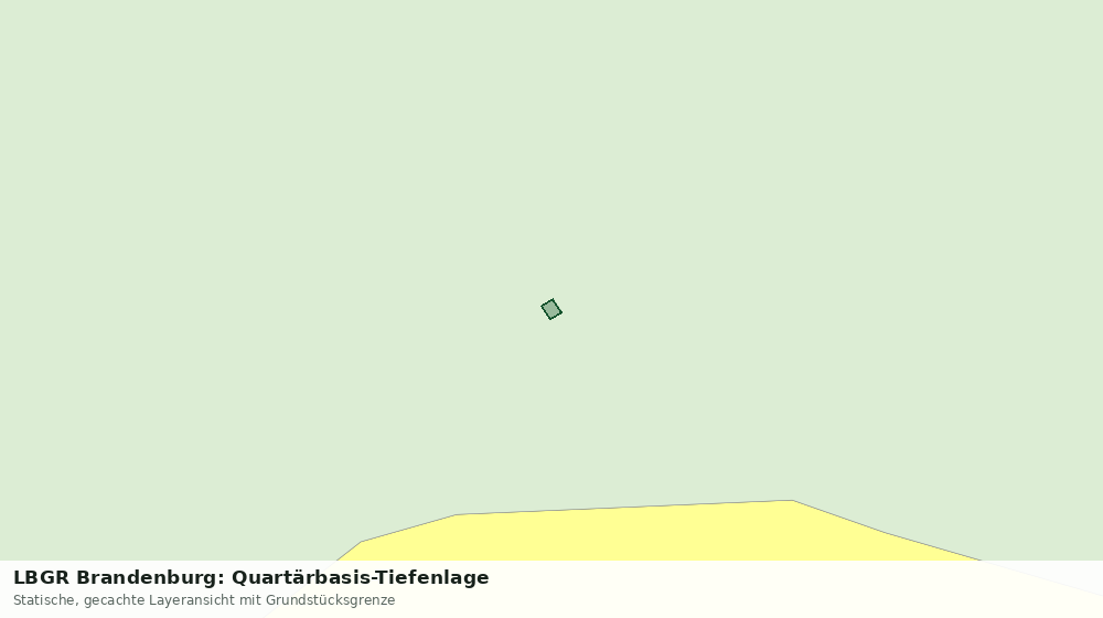 Statische Kartenansicht: LBGR Brandenburg: Quartärbasis-Tiefenlage