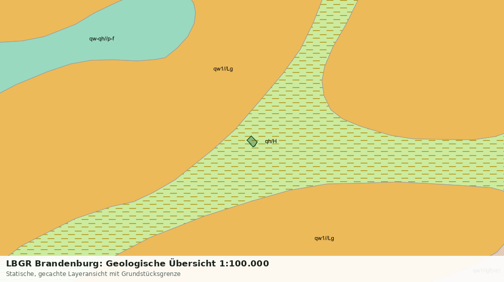 Statische Kartenansicht: LBGR Brandenburg: Geologische Übersicht 1:100.000