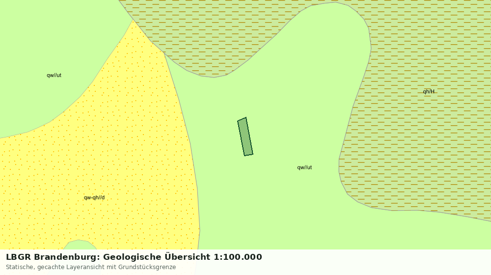 Statische Kartenansicht: LBGR Brandenburg: Geologische Übersicht 1:100.000