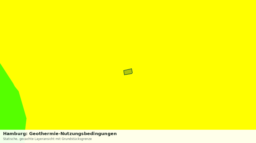 Statische Kartenansicht: Hamburg: Geothermie-Nutzungsbedingungen