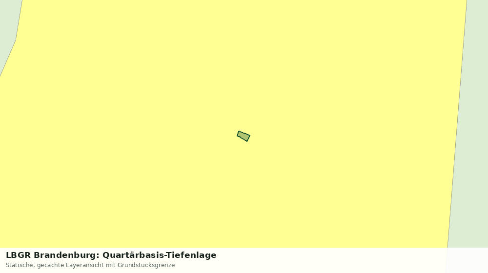 Statische Kartenansicht: LBGR Brandenburg: Quartärbasis-Tiefenlage