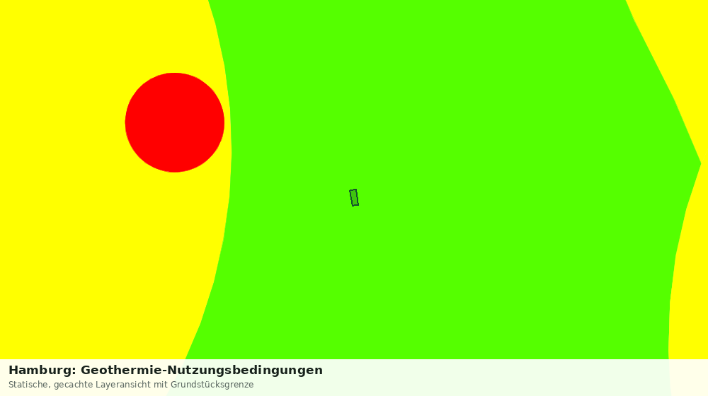 Statische Kartenansicht: Hamburg: Geothermie-Nutzungsbedingungen