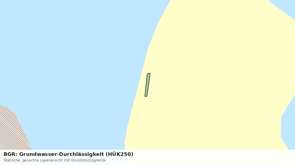 Statische Kartenansicht: BGR: Grundwasser-Durchlässigkeit (HÜK250)