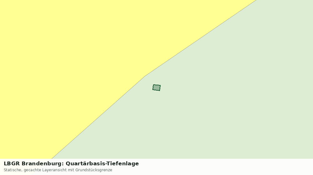 Statische Kartenansicht: LBGR Brandenburg: Quartärbasis-Tiefenlage