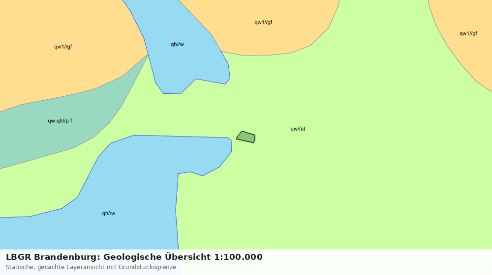Statische Kartenansicht: LBGR Brandenburg: Geologische Übersicht 1:100.000
