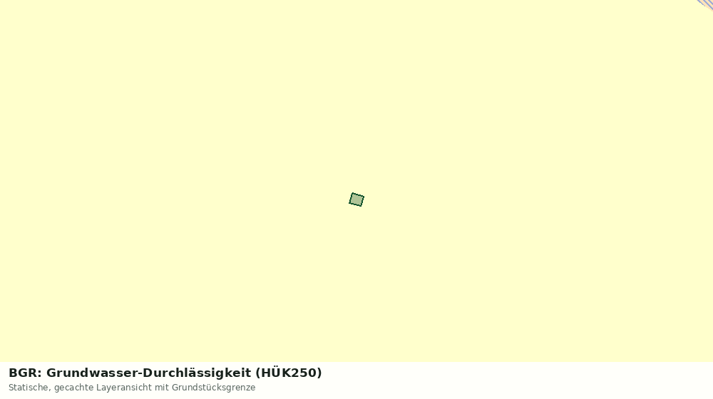 Statische Kartenansicht: BGR: Grundwasser-Durchlässigkeit (HÜK250)