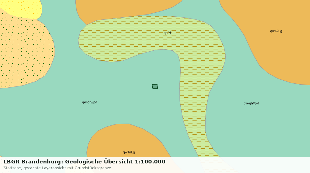 Statische Kartenansicht: LBGR Brandenburg: Geologische Übersicht 1:100.000