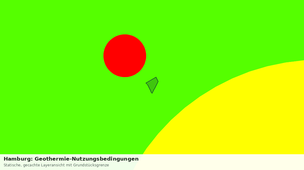 Statische Kartenansicht: Hamburg: Geothermie-Nutzungsbedingungen