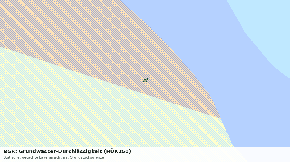 Statische Kartenansicht: BGR: Grundwasser-Durchlässigkeit (HÜK250)