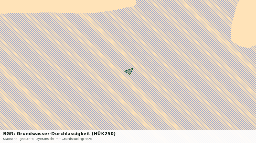 Statische Kartenansicht: BGR: Grundwasser-Durchlässigkeit (HÜK250)