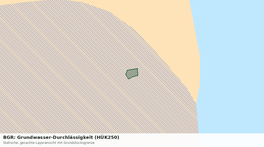 Statische Kartenansicht: BGR: Grundwasser-Durchlässigkeit (HÜK250)