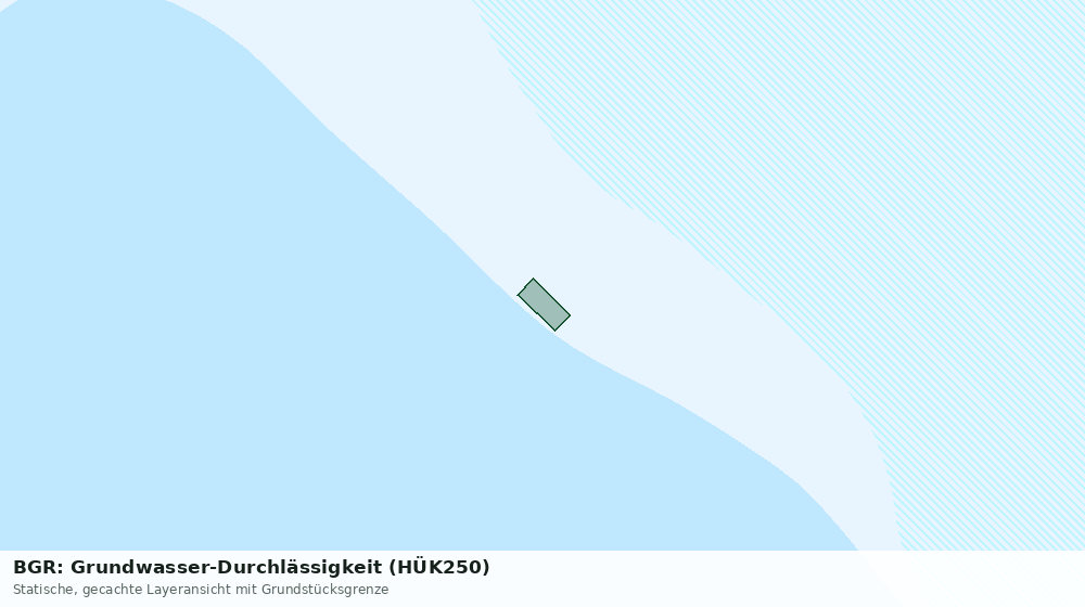 Statische Kartenansicht: BGR: Grundwasser-Durchlässigkeit (HÜK250)