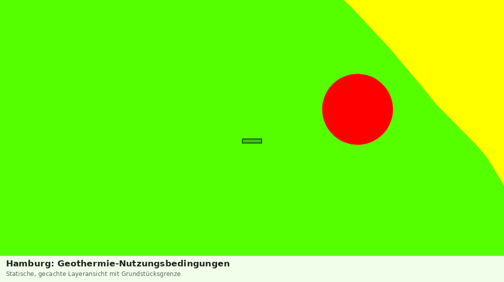 Statische Kartenansicht: Hamburg: Geothermie-Nutzungsbedingungen
