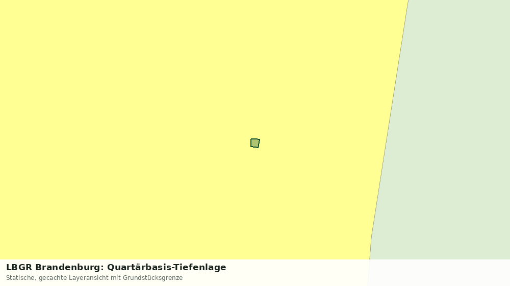 Statische Kartenansicht: LBGR Brandenburg: Quartärbasis-Tiefenlage