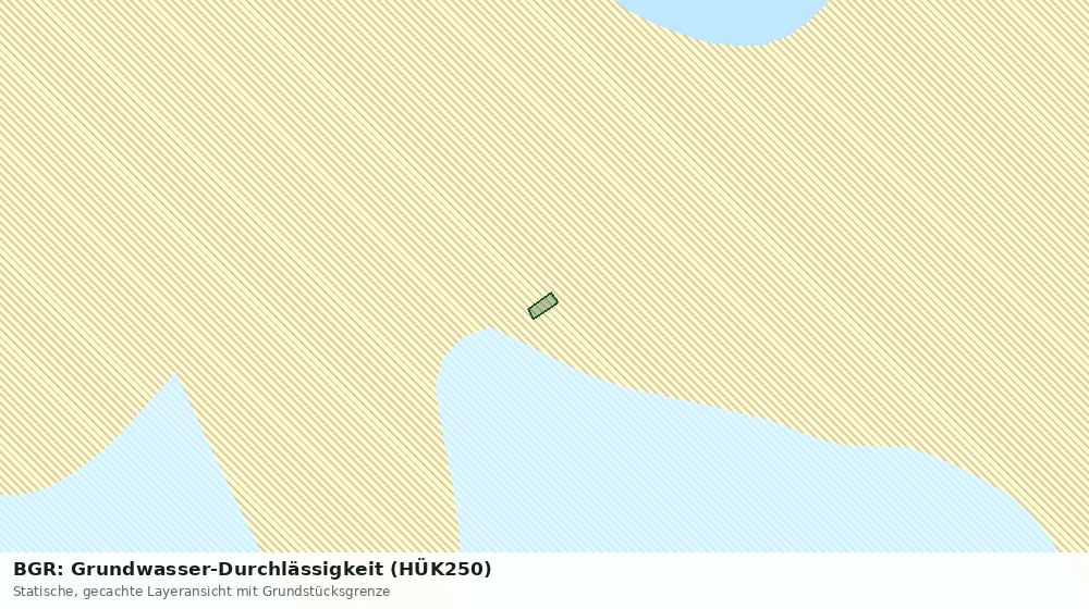 Statische Kartenansicht: BGR: Grundwasser-Durchlässigkeit (HÜK250)