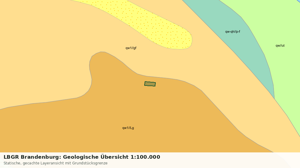 Statische Kartenansicht: LBGR Brandenburg: Geologische Übersicht 1:100.000
