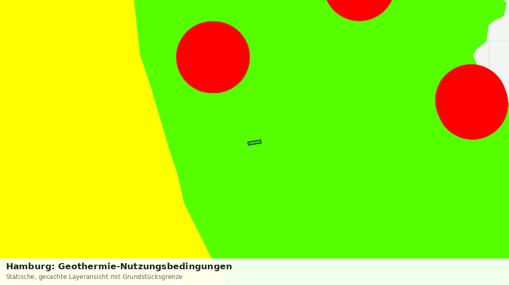 Statische Kartenansicht: Hamburg: Geothermie-Nutzungsbedingungen