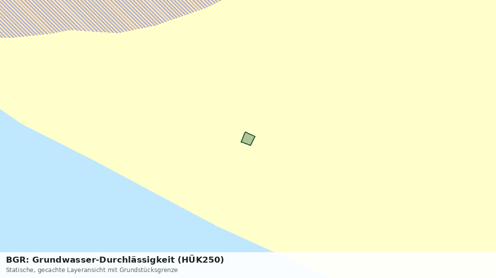 Statische Kartenansicht: BGR: Grundwasser-Durchlässigkeit (HÜK250)