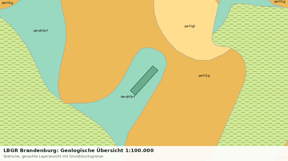 Statische Kartenansicht: LBGR Brandenburg: Geologische Übersicht 1:100.000