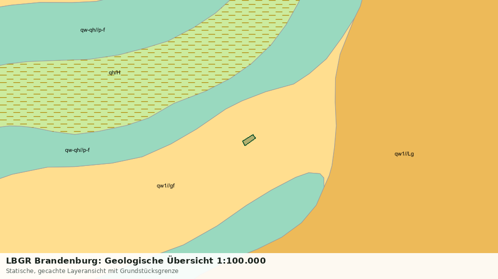 Statische Kartenansicht: LBGR Brandenburg: Geologische Übersicht 1:100.000