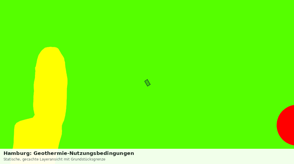 Statische Kartenansicht: Hamburg: Geothermie-Nutzungsbedingungen