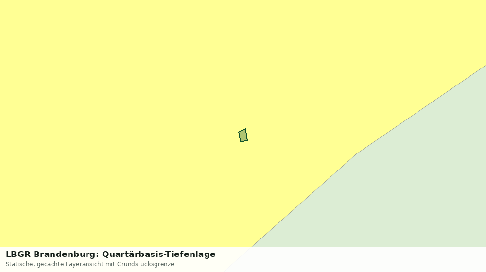 Statische Kartenansicht: LBGR Brandenburg: Quartärbasis-Tiefenlage